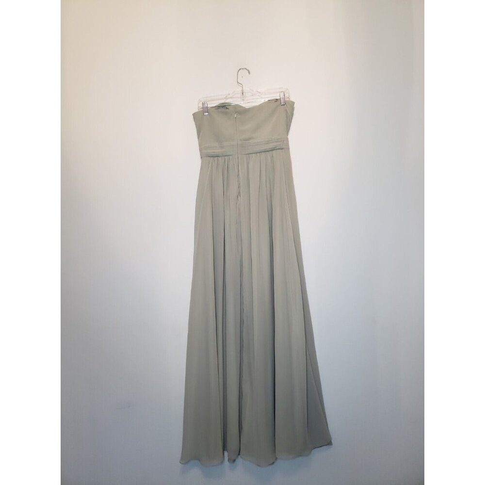 Birdy Grey Womens M Semi Formal Dress Light Green Strapless Prom Bridesmaid - Picture 2 of 5